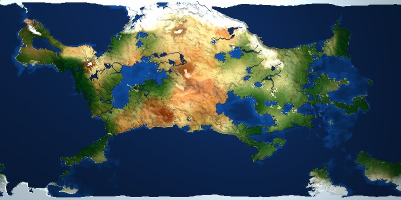 WorldGen — satellite view with normal map