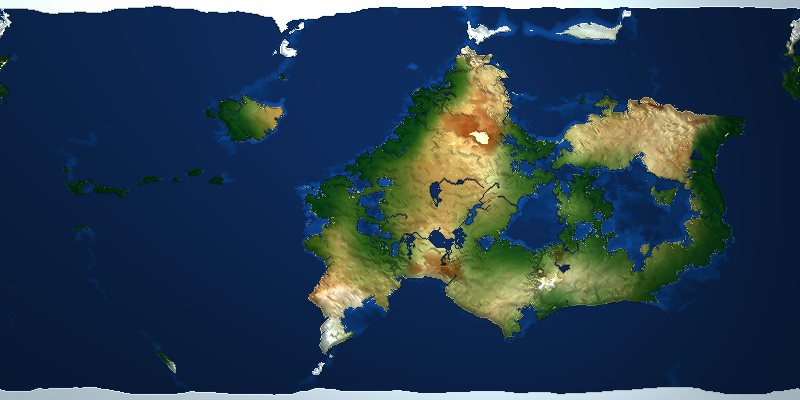 WorldGen — satellite view with normal map